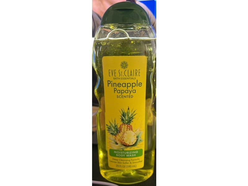 Eve St. Claire Moisturizing Body Wash, Pineapple Papaya, 20 fl oz/590 mL