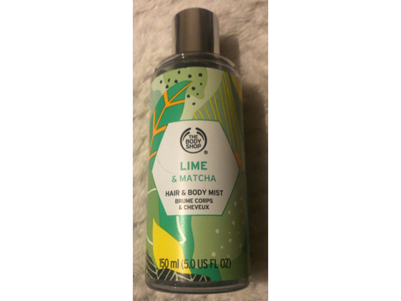 The Body Shop Hair & Body Mist, Lime & Matcha, 5.0 fl oz/150 mL