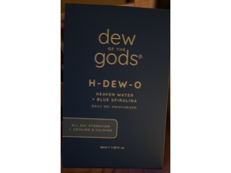 Dew Of The Gods H-DEW-O Gel Moisturizer, Heaven Water + Blue Spirulina, 1.69 fl oz/50 mL
