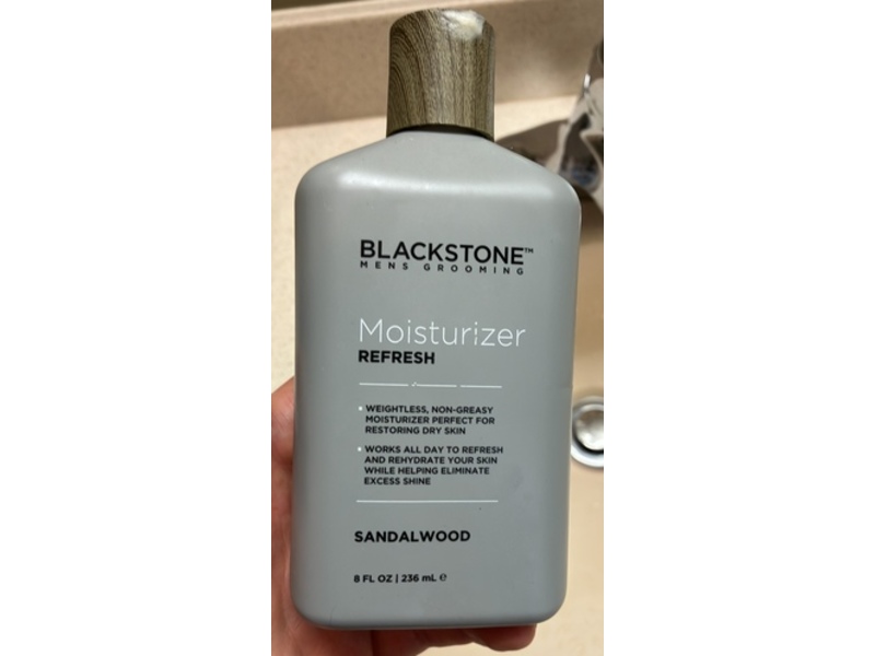 Blackstone Facial Moisturizer Refresh, Sandalwood, 8 fl oz/236 mL