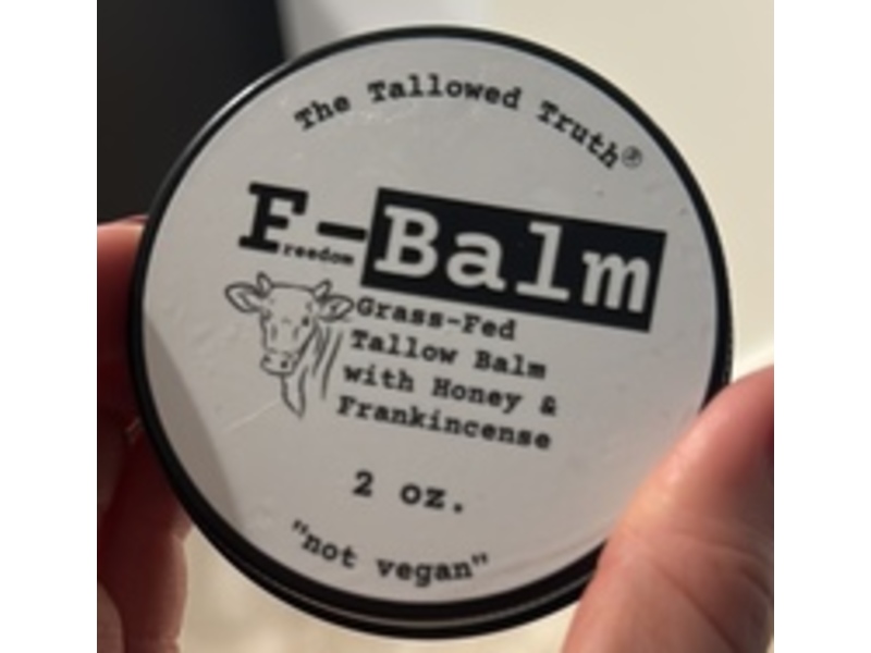 The Tallowed Truth F-Balm Whipped Body Butter, Honey & Frankincense, 2 oz