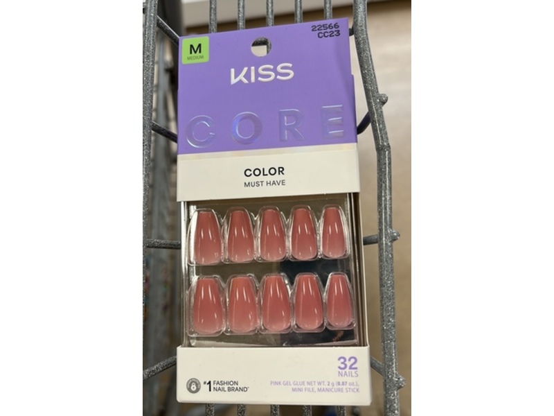 Kiss Core Color False Nails, Jubilation, 32 Count