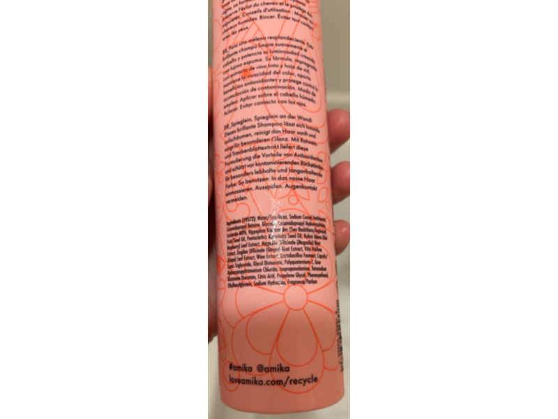 Amika Mirrorball High Shine + Protect Antioxidant Shampoo, 9.2 fl oz/275 mL