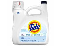 Tide Liquid Laundry Detergent, Free & Gentle, 96 Loads, 138 fl oz/4.08 L - thumbnail 1