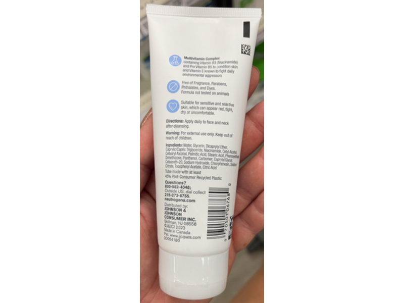 Neutrogena Daily Facial Moisturizer, 3.4 fl oz/100 mL