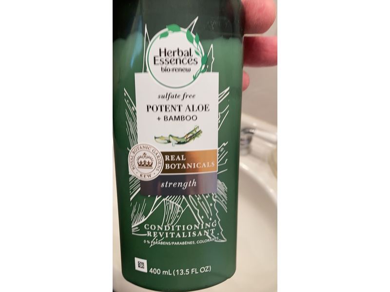Herbal Essences Conditioning Revitalisant With Potent Aloe + Bamboo, Strength, 13.5 fl oz/400 mL