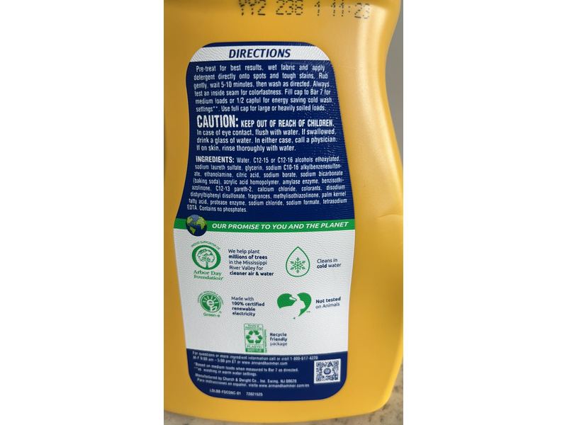 Arm & Hammer Oxi Clean Stain Fighter, 35 Loads, 55.1 fl oz/1.62 L