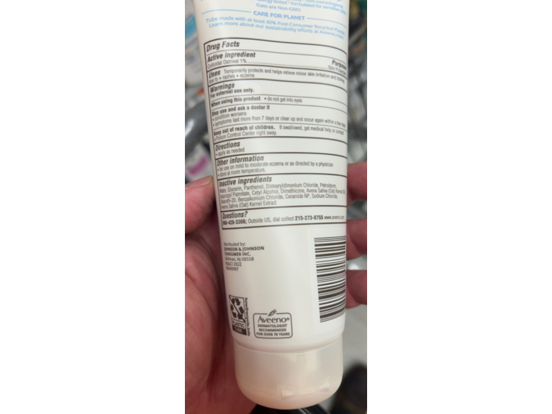 Aveeno Eczema Therapy Daily Moisturizing Cream, 7.3 oz