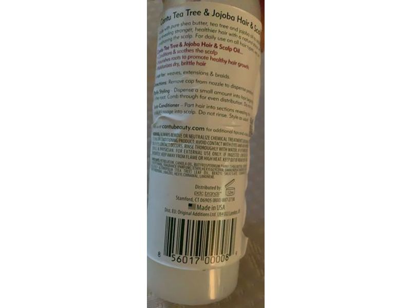 Cantu Shea Butter Hair & Scalp Oil, Tea Tree & Jojoba, 6 fl oz/180 mL
