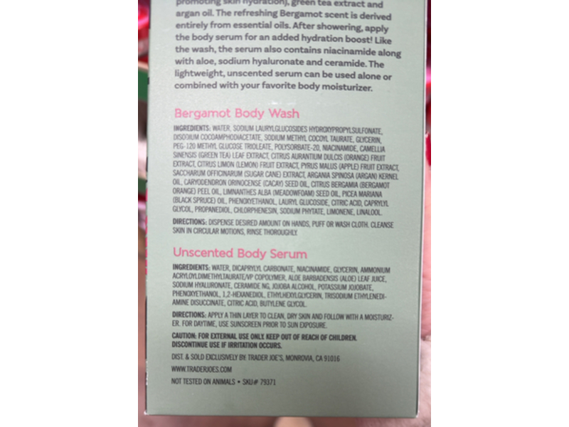 Trader Joe's Body Wash & Serum Duo, 13 fl oz/385 mL