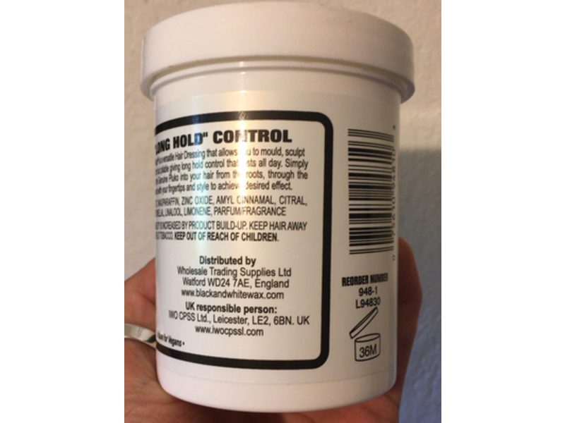 Black & White Genuine Pluko Hair Dressing Pomade Ultra White Blend, 7.06 oz/200 mL