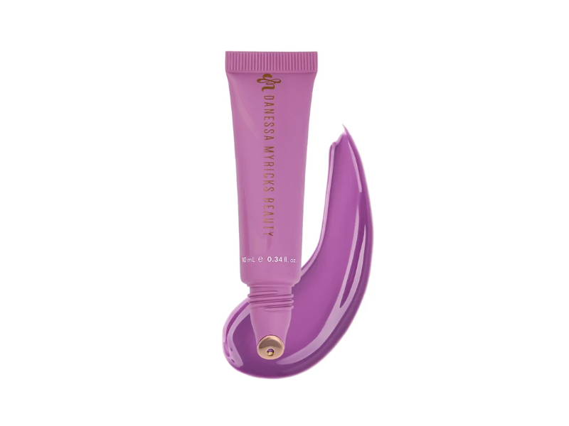 Danessa Myricks Beauty GlossWork 4D Ultra Shine Plumping Lip Gloss, Grape Soda, 0.34 oz/10 mL