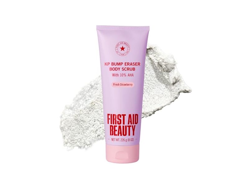 First Aid Beauty KP Bump Eraser Scrub, Fresh Strawberry, 8 oz/226 g