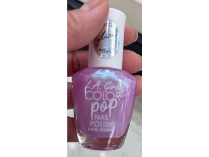L.A. Girl Color Pop Nail Polish, Iridescently Fab, 0.47 fl oz/14 mL
