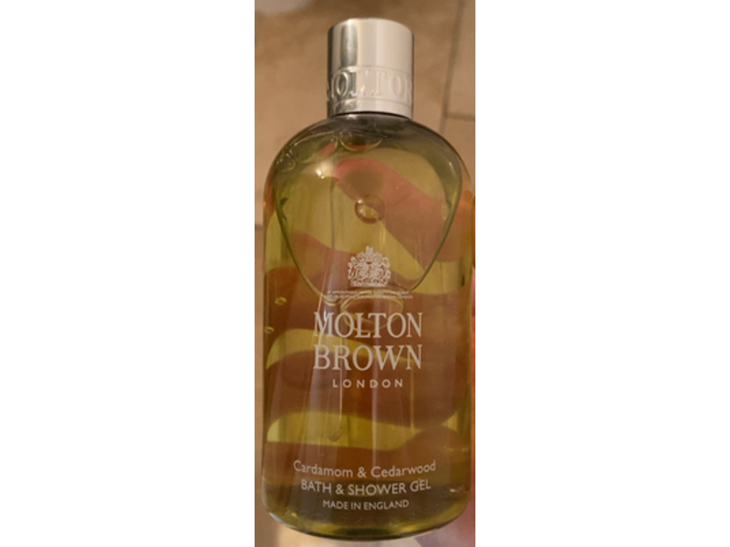 Molton Brown Bath & Shower Gel, Cardamom, Cedarwood, 10 fl oz/300 mL