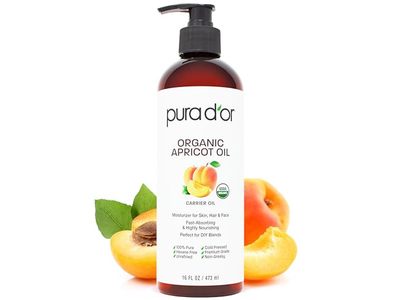 Pura Dor Organic Carrier Oil, Apricot, 16 fl oz/473 mL
