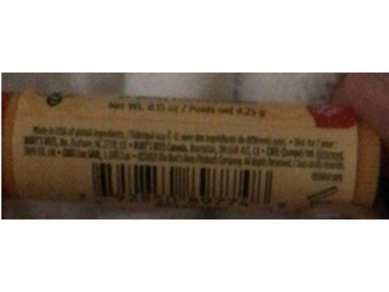 Burt's Bees Lip Balm, Strawberry Fraise, 0.15 oz/4.25 g