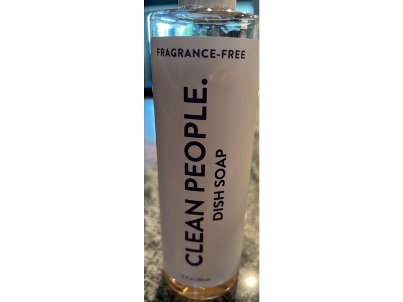 Clean People Dish Soap, Fragrance Free, 12 fl oz/355 mL, Pack Of 3