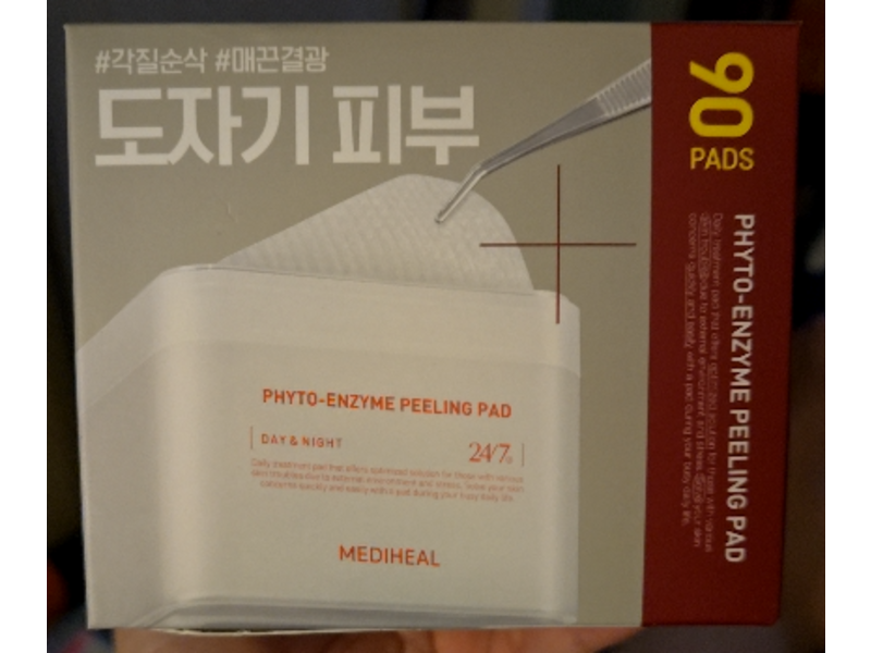 Mediheal Phyto Enzyme Peeling Pad, 6.76 fl oz/200 mL, 90 Count