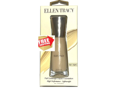 Ellen Tracy Full Coverage Liquid Foundation, Fair-Light, 1.4 fl oz/40 mL