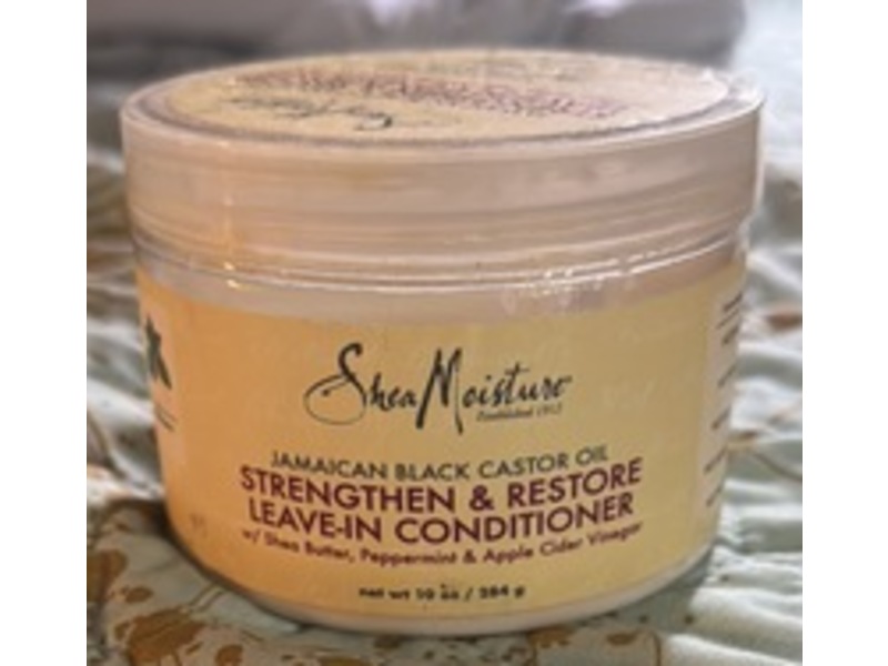 Shea Moisture Strengthen & Restore Leave-In Conditioner, Jamaican Black Castor Oil, 10 oz/284 g