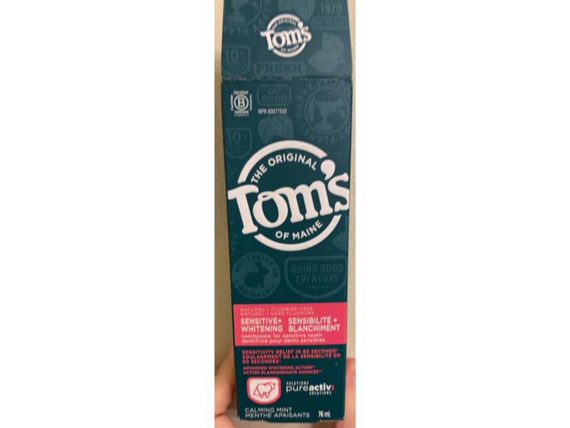 The Original Tom's Of Maine Toothpaste, Calming Mint, 76 mL