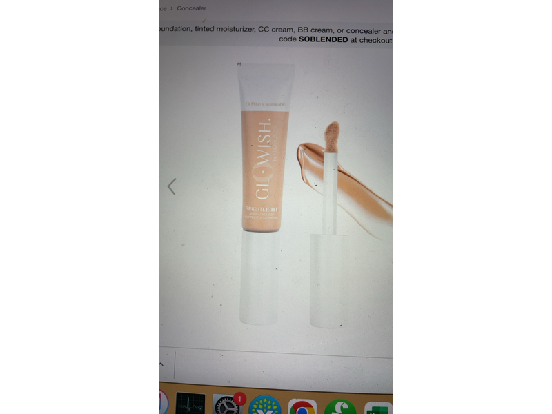 Huda Beauty Glowish Bright Light Concealer, Fair Cool, 0.35 fl oz/10.5 mL