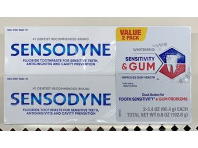 Sensodyne Sensitivity & Gum Whitening Toothpaste, Pack Of 2