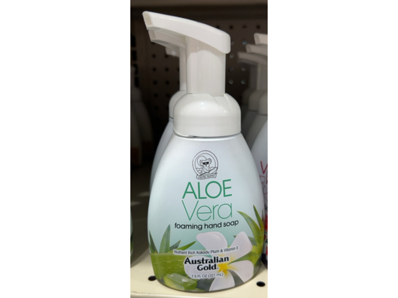 Australian Gold Foaming Hand Soap, Aloe Vera, 7.5 fl oz/221 mL