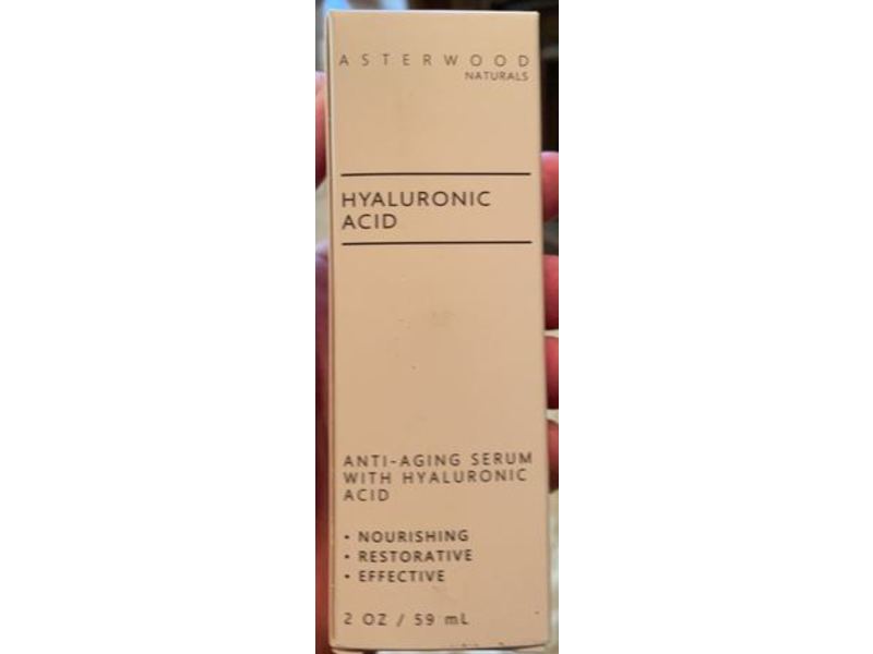Asterwood Naturals Hyaluronic Acid Anti-Aging Serum, 2 oz/59 mL