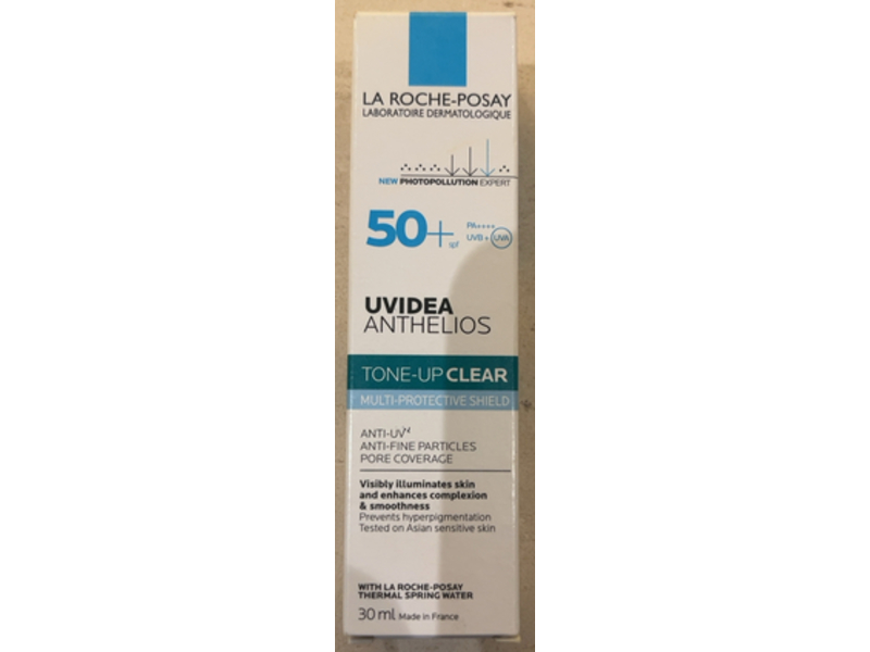La Roche-Posay Uvidea Anthelios Tone-Up Clear Sunscreen, SPF 50+ PA++++, 30 mL