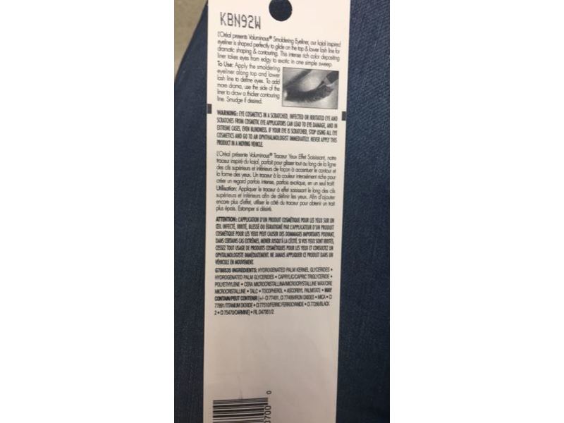 L'Oreal Paris Voluminous Smoldering Eyeliner, 645 Black, 0.087 oz/2.48 g