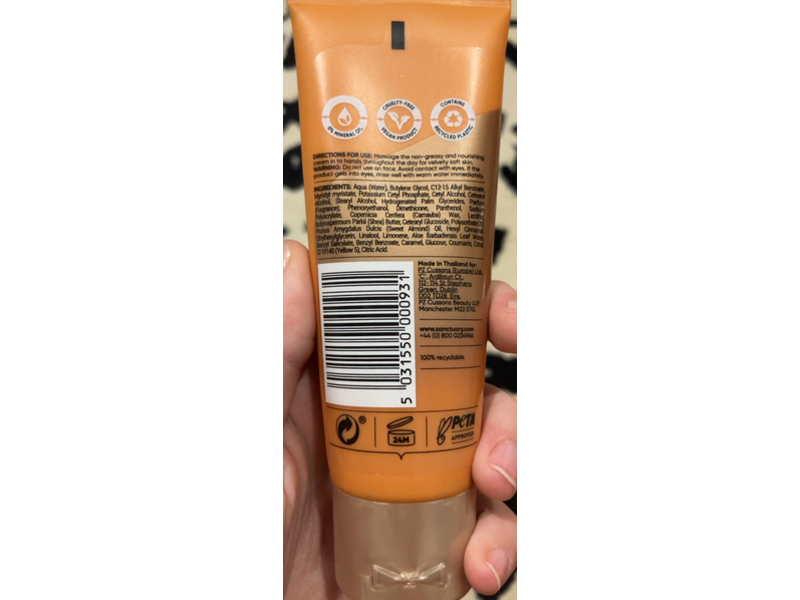 Sanctuary Spa Hand Cream, 2.53 fl oz/75 mL