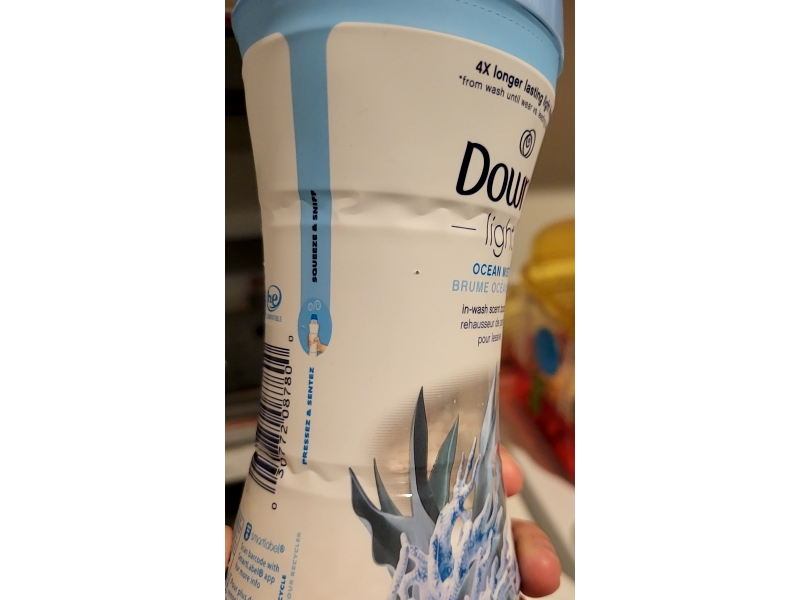 Downy Light In-Wash Scent Booster, Ocean Mist, 5.0 oz/141 g