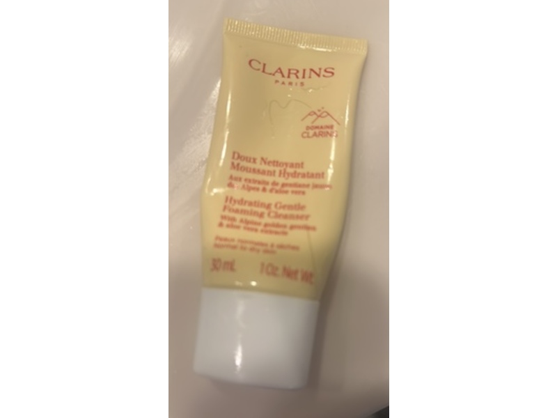 Clarins Paris Hydrating Gentle Foaming Cleanser, 1 oz/30 mL
