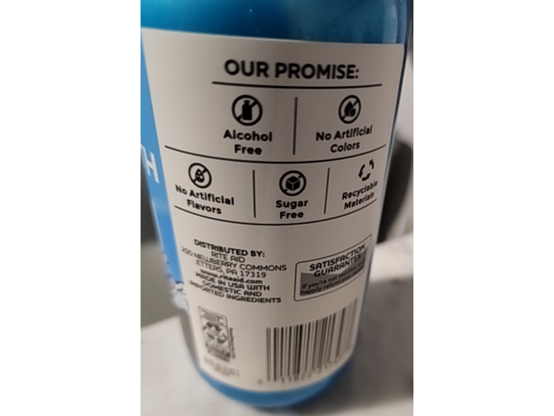 Rite Aid Fresh Breath Oral Rinse, Ice Mint, 16 fl oz/473 mL