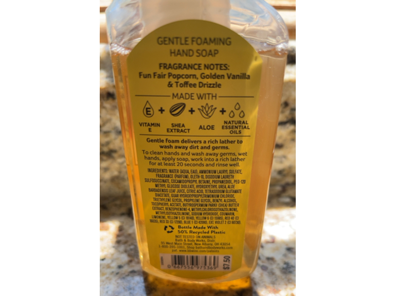 Bath & Body Works Carnival Kettlecorn Gentle Foaming Hand Soap, Natural Essential Oils, 8.75 fl oz/259 mL