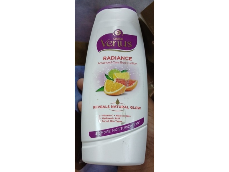 Venus Radiance Advanced Care Body Lotion, Vitamin C, Niacinamide, Hyaluronic Acid, 400 mL