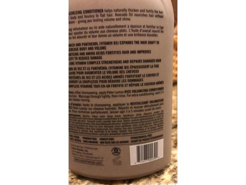 Peter Lamas Volumizing Conditioner, Rice, 9 fl oz/266 mL