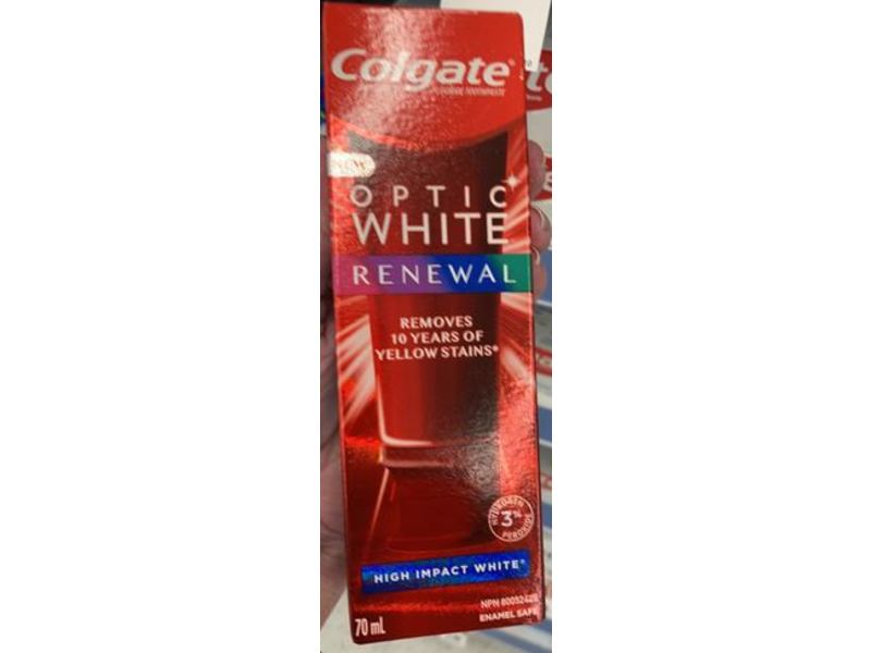Colgate Optic White, Renewal, High Impact White, 70 mL
