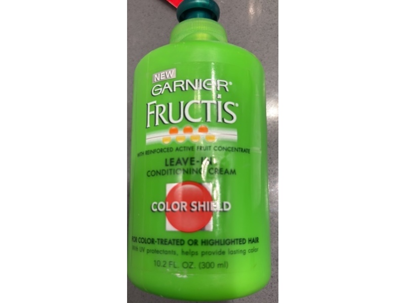 Garnier Color Shield Leave-In Conditioning Cream, Fructis, 10.2 fl oz/300 mL