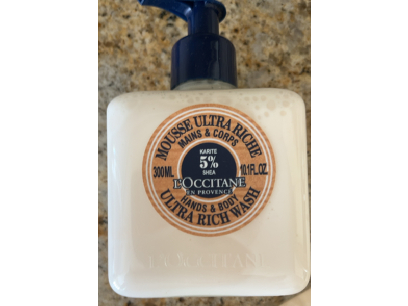 L'occitane En Provence 5% Shea Ultra Rich Hand & Body Wash, 10.1 fl oz/300 mL
