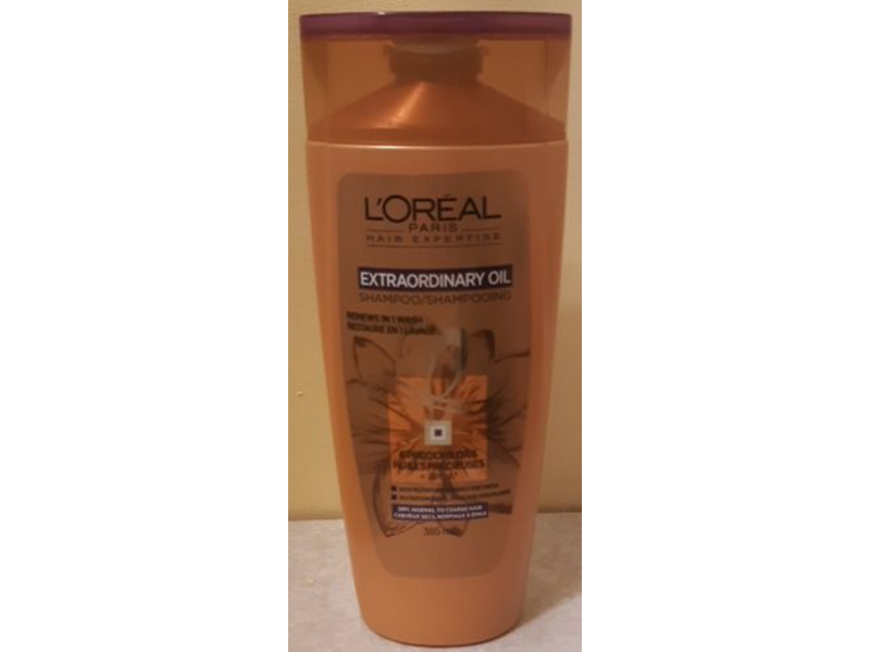 L'Oreal Paris Hair Expertise Shampoo, Extraordinary Oil, 385 mL
