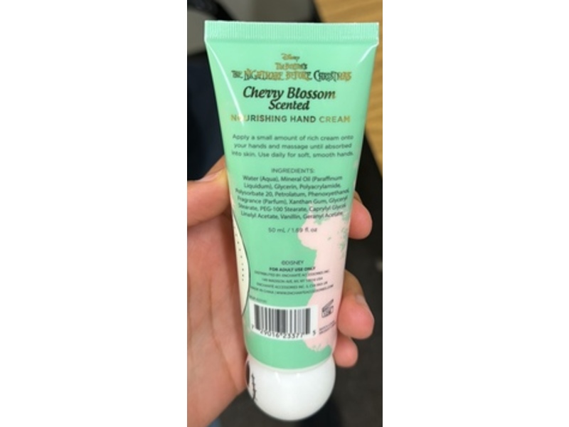 Disney The Nightmare Before Christmas Nourishing Hand Cream, Cherry Blossom Scented, 1.69 fl oz/60 mL