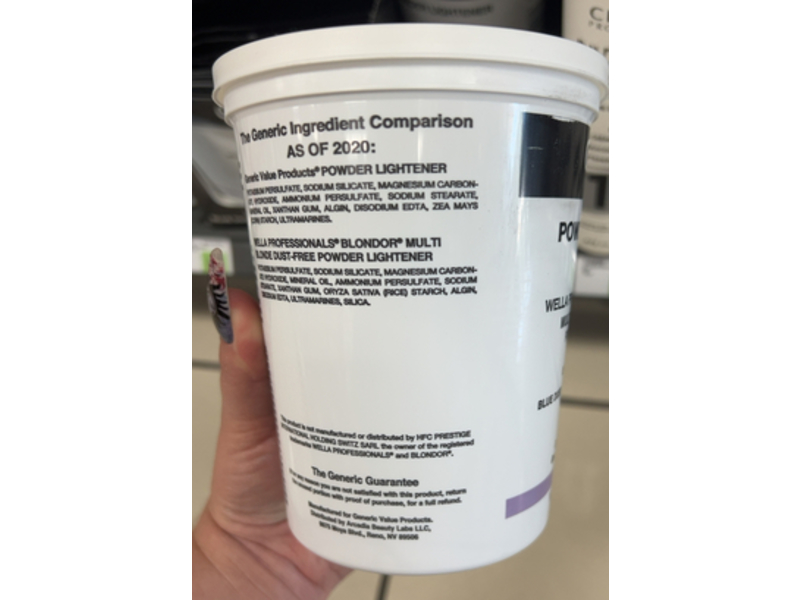 Generic Value Products Multi Blonde Dust-Free Powder Lightener, 16 oz/454 g