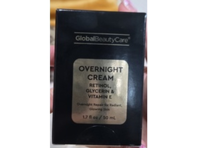 Global Beauty Care Overnight Cream, Retinol & Vitamin E, 1.7 fl oz/50 mL