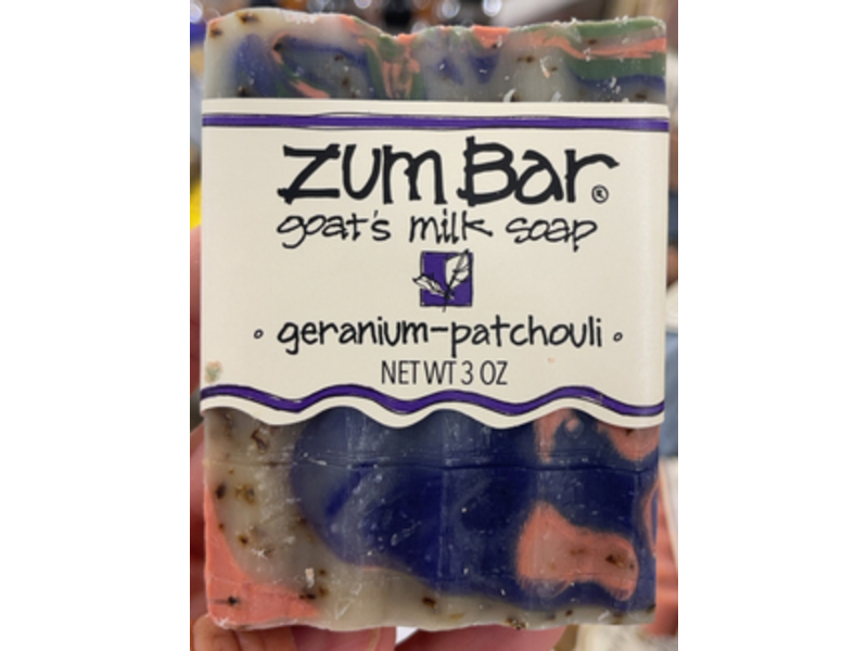 Zum Bar Goat's Milk Soap, Geranium-Patchouli, 3 oz