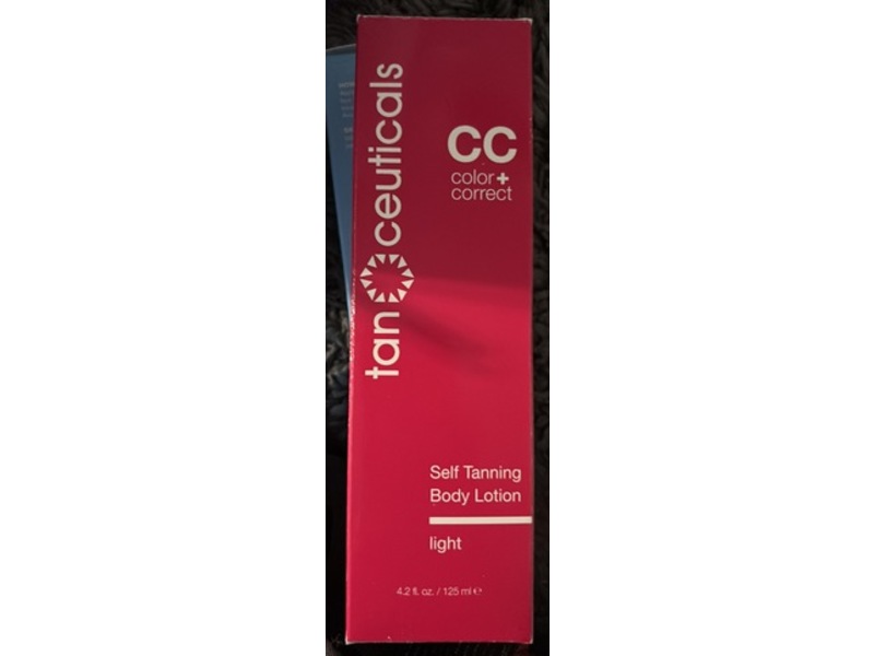 Tanceuticals CC Self Tanning Body Lotion, Light, 4.2 fl oz/125 mL