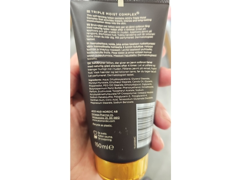 Aco Self Tanning Lotion, Medium Tan, 150 mL