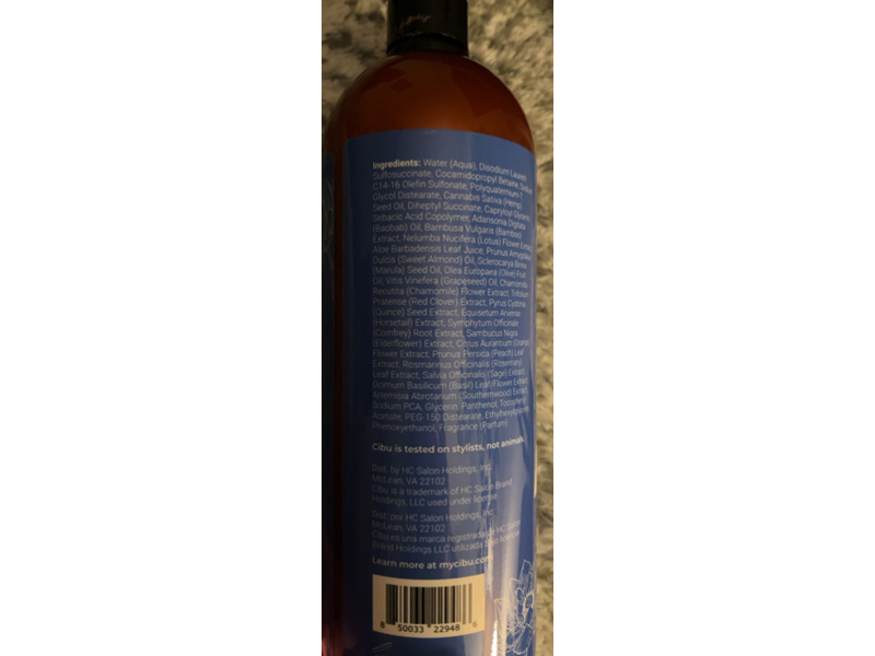 Cibu Balance Shampoo, 34.4 fl oz/1017 mL